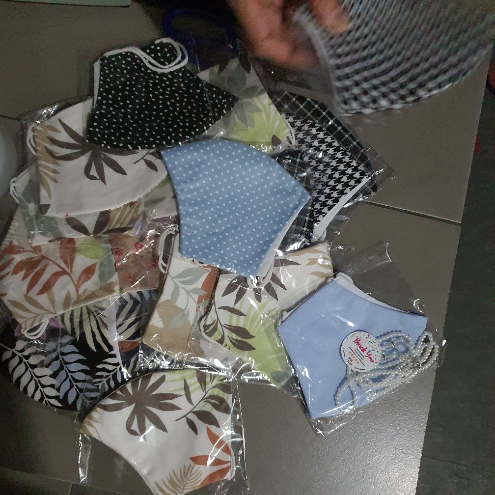 Masker Kain 3ply Bisa Couple Dewasa Dan Anak