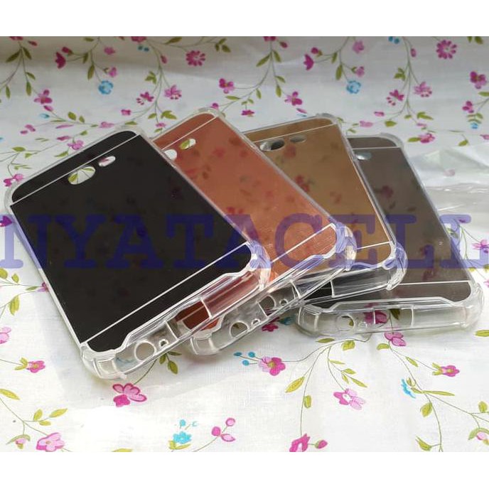 NEW CASE ANTICRACK MIRROR FIBER SAMSUNG A5 2017 A520 /SOFT HARD CASING MILENIA