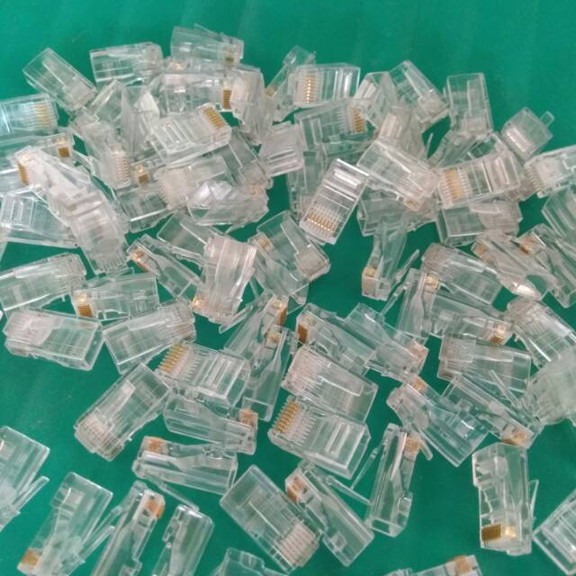 RJ45 konektor kabel lan cat5e 1pcs ecer