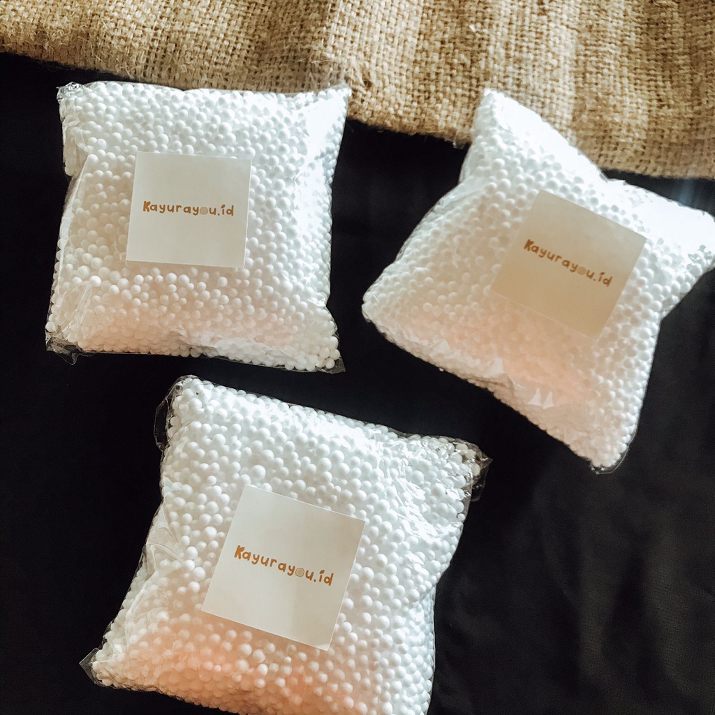 MEDAN STATIONARY | BUTIRAN GABUS STEROFOAM | STYROFOAM BOLA PUTIH HIASAN SOUVENIR SLIME HAMPERS GIFT