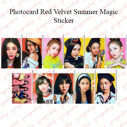 [READY / SET] RV SUMMER MAGIC STICKER REVE PHOTOCARD FAN MADE UNOFFICIAL YANGPASHOP IRENE SEULGI JOY