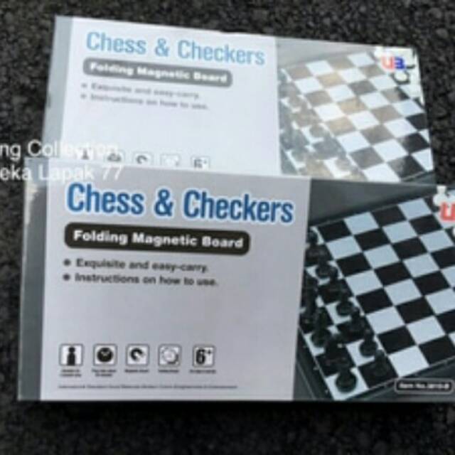 Chess&amp;Checkers Magnet Catur Magnet