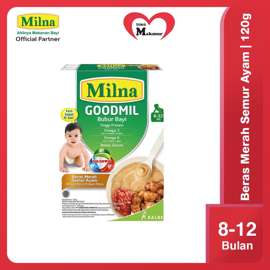 Milna Bubur Goodmil 120 Gram / Toko Makmur Online