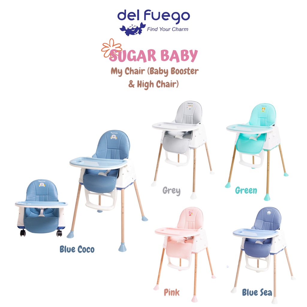 [DF] My Chair Baby Booster & High Chair 6 Stages Sugar Baby/Kursi Makan Anak