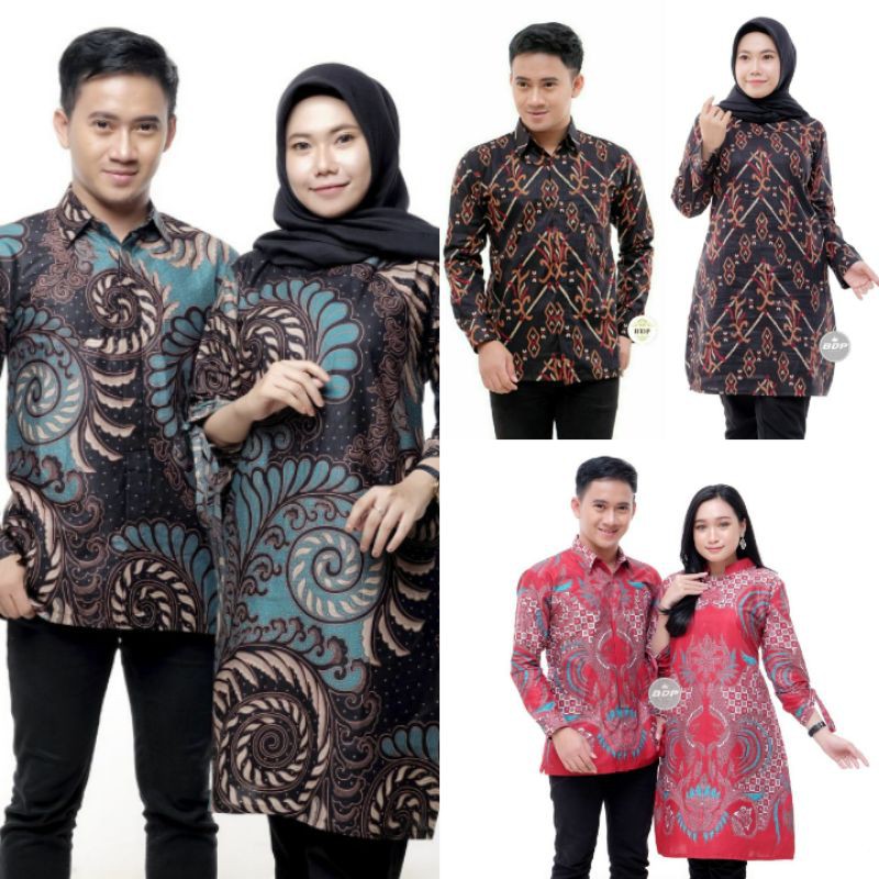 DRES BATIK ATASAN BATIK WANITA COUPLE BATIK DRESS BATIK