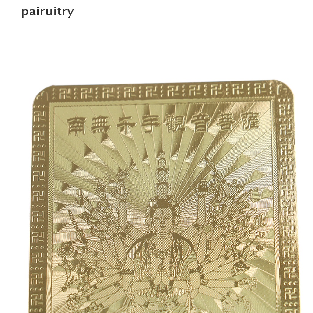 Prt Kartu Amulet Guanyin Feng Shui Untuk Dekorasi Rumah