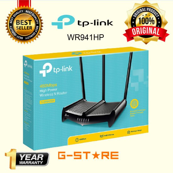 Original Tp-Link TL-WR941HP 450Mbps High Power Wireless N Router WR 941HP 941HP Wifi Internet Murah 