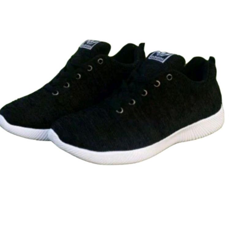 Model.Baru Sepatu Adidas Hitam Putih Sepatu Hitam Polos  kasual Sneakers  Sepatu sekolah  Cewek Cowo