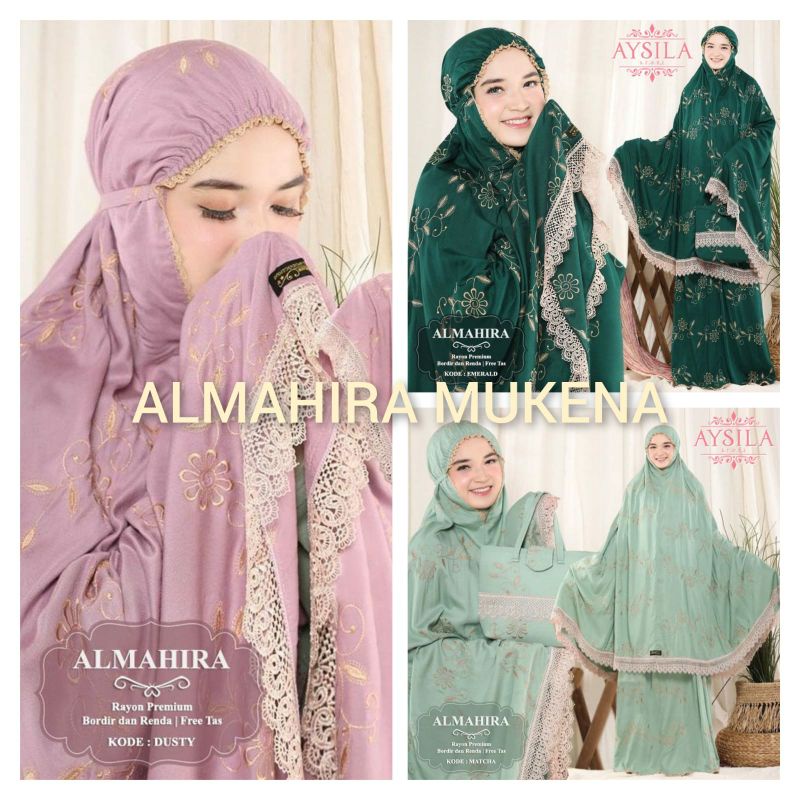 ALMAHIRA MUKENA PREMIUM MIX BORDIR DAN RENDA MAT. RAYON BY AYSILA