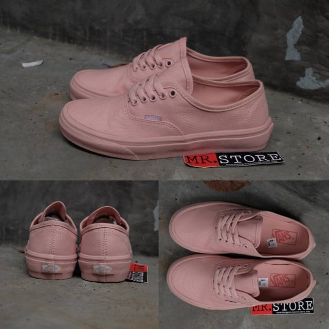 vans authentic rose gold