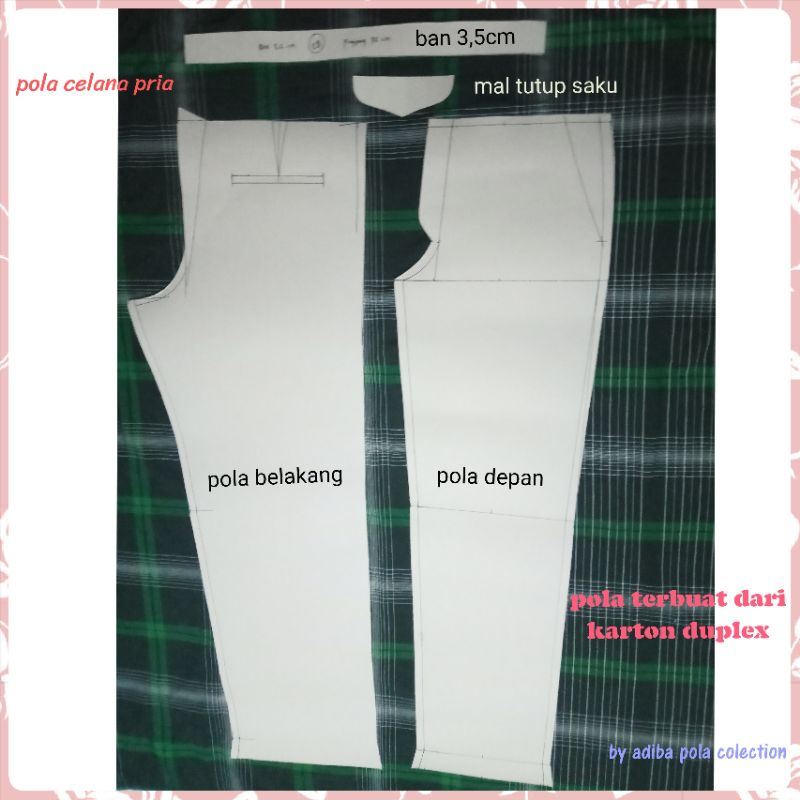 Pola instan celana panjang pria
