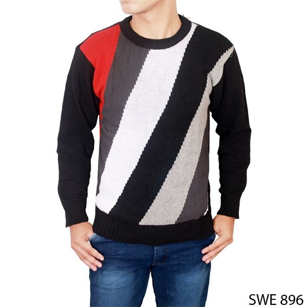 Sweater Distro Rajut Hitam – SWE 896