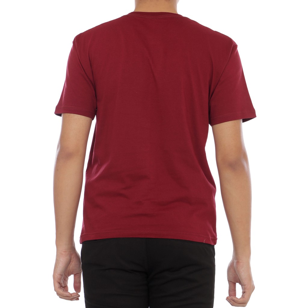 Kaos polos combed 30s maroon Yang Lagi Hits