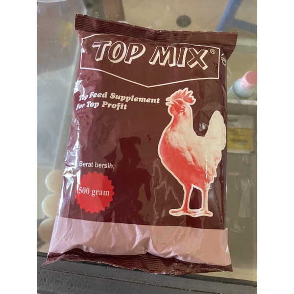 TOP MIX AYAM  feed supplement vitamin ayam 500gr