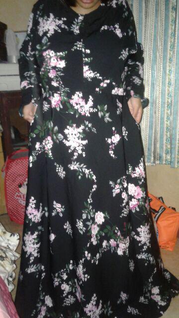Baju Gamis Batik Muslim Wanita Bhn Moscrepe Premium Kirani03 Baju Gamis Busui Motif Kekinian Terbaru