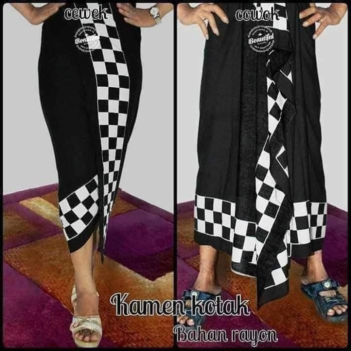 Pakaian Adat Bali Kamen Kain Kotak Kotak Oleh Oleh Khas Bali 091