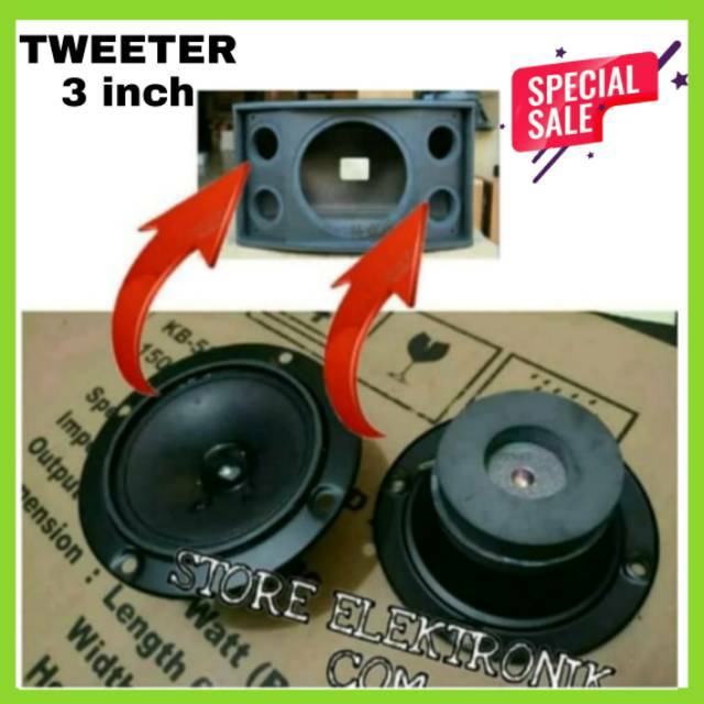 Tweeter Speaker 3 Inch Untuk Speaker Model  Atau Sejenisnya