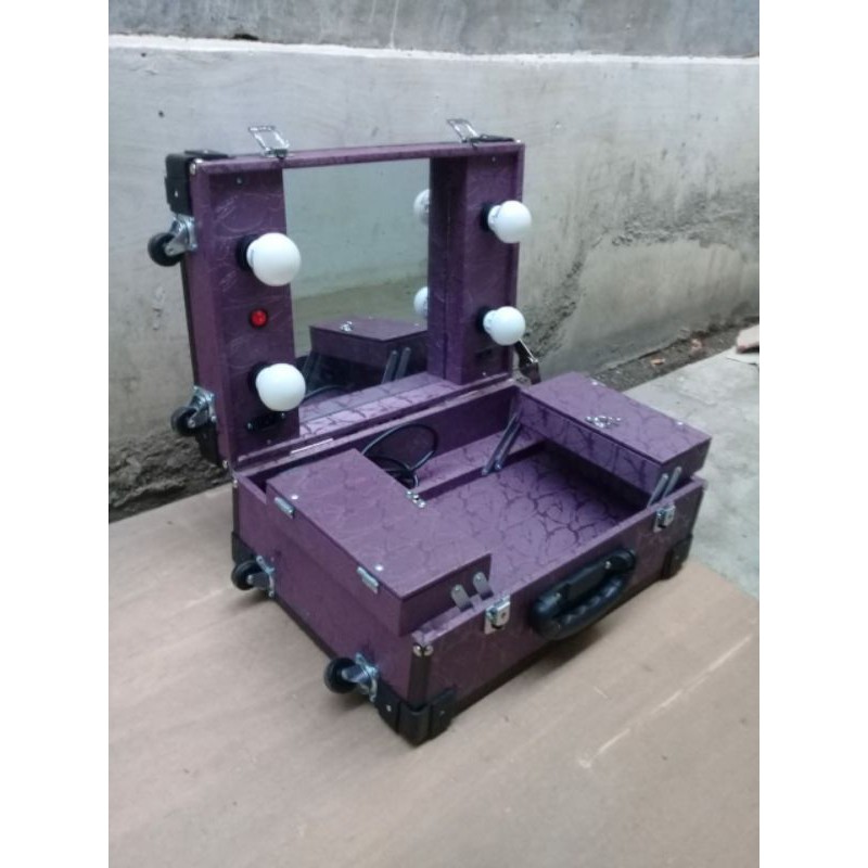 BEAUTYCASE MINI 42CM TROLI DALAM BISA DIBAWA MOTOR