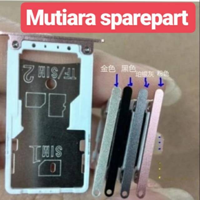 SIM TRAY / SIM CARD / TEMPAT SIM CARD XIAOMI REDMI NOTE 4X