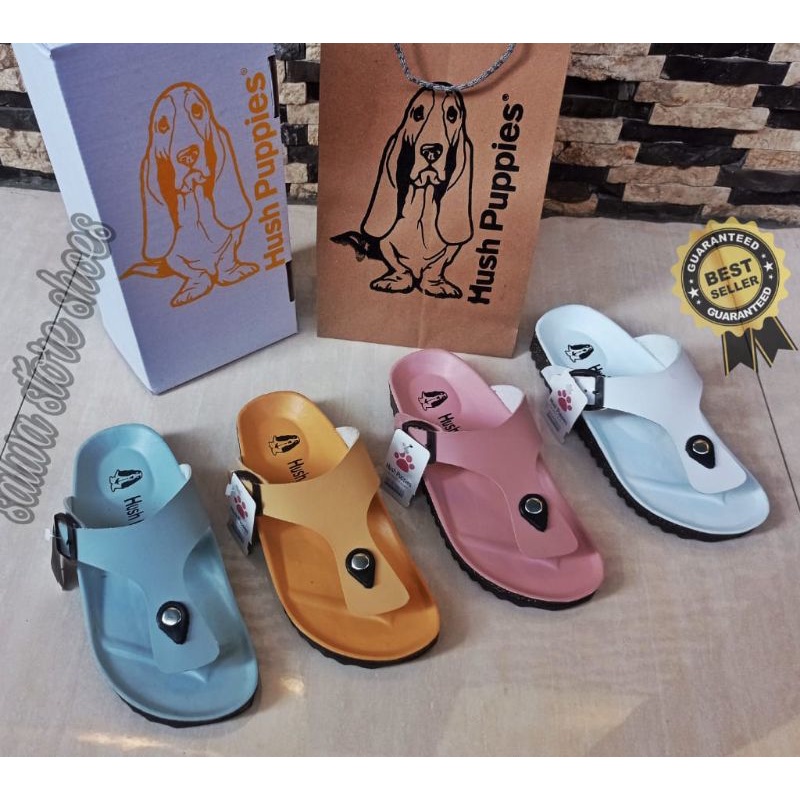 SENDAL WANITA BIRKEN PUYUH/SENDAL FLAT CASUAL JAPIT KEKINIAN