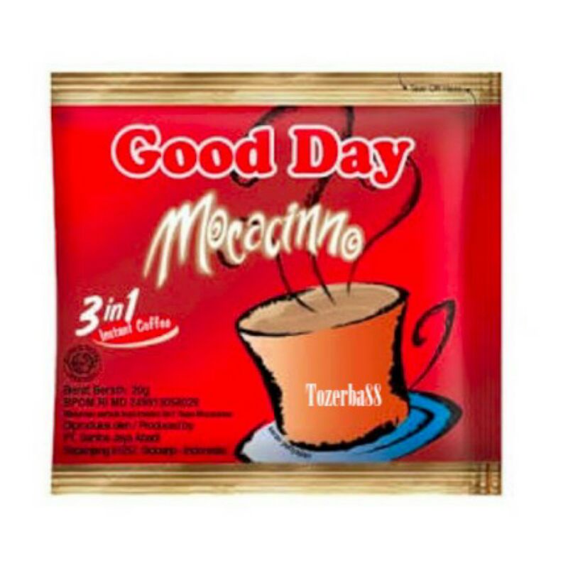 

Good Day Mocacinno Kopi renceng isi 10pcs x 20gr