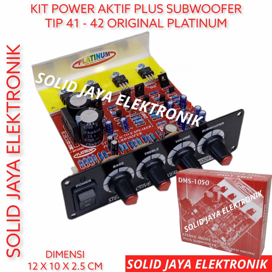 KIT POWER SPEAKER AKTIF DMS-1050 TR FINAL ASLI TIP41 TIP42 TRANSISTOR ASLI TIP 41 42 ORIGINAL PLUS PSU TONE PANEL TIP ACTIVE DMS1050 DMS 1050 DMS-1050 PLATINUM ASLI ORI ORIGINAL