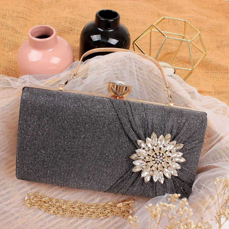 TAS PESTA CLUTCH CANTIK GLITTER