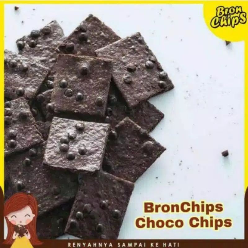 

Snack cemilan Bronchips Keripik Brownies Chocochips Keju Kacang Green Tea Almond Mochaccino