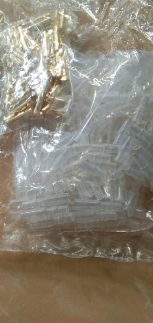 sekun bulat soket penyambung kabel 1pak isi 100sett cwo 100pcs cwe 100pcs