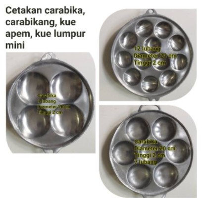 cetakan carabika murah /Wajan Cetakan Telur / Cetakan Apem Cetakan Kue Cubit / Cetakan Kue Lumpur