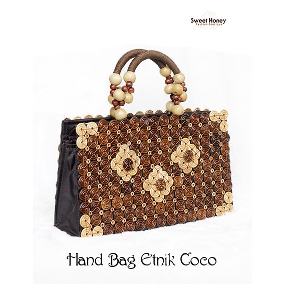 Sweet Honey ~ Tas Batok Kelapa Coco Kerajinan Tangan Bali Handmade Bag Coco [BIsa COD/Bayar di tempat]