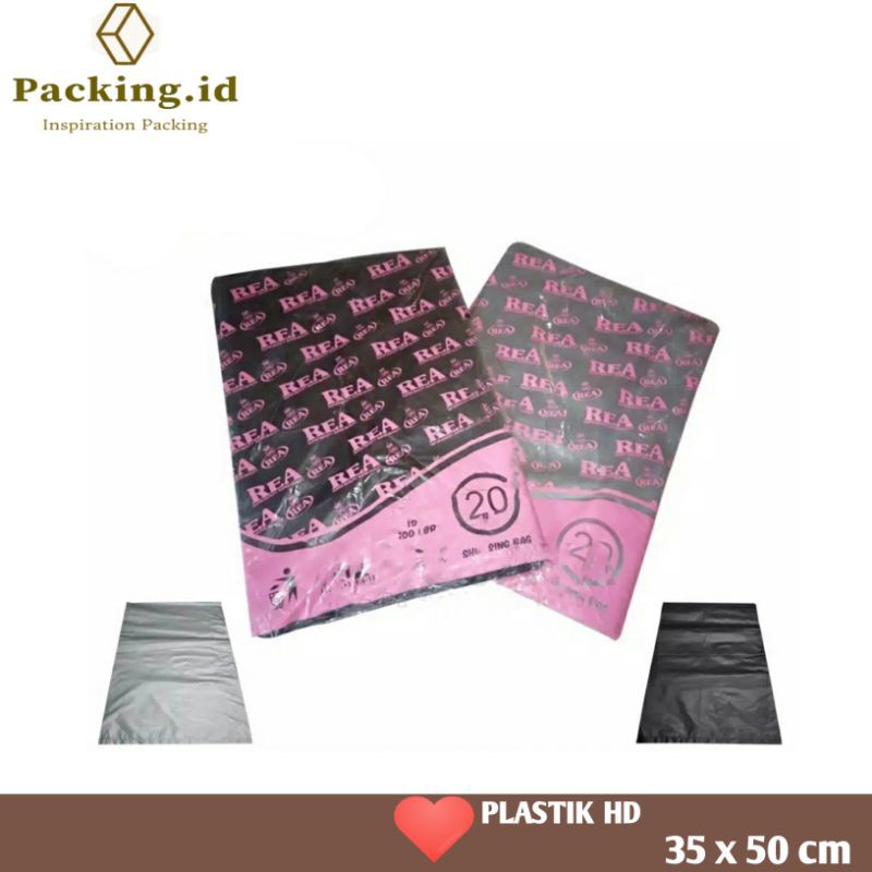 

Kantong Plastik HD REA Tebal Tanpa Plong 35x50CM Packing Online Shop