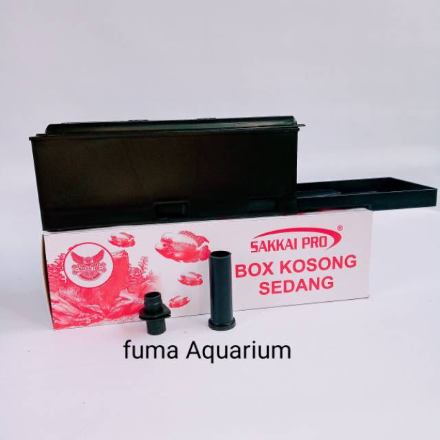 Sakkai Pro Boks Kosong Sedang Box Filter Aquarium Aquascape Kotak Media Filter Aquarium
