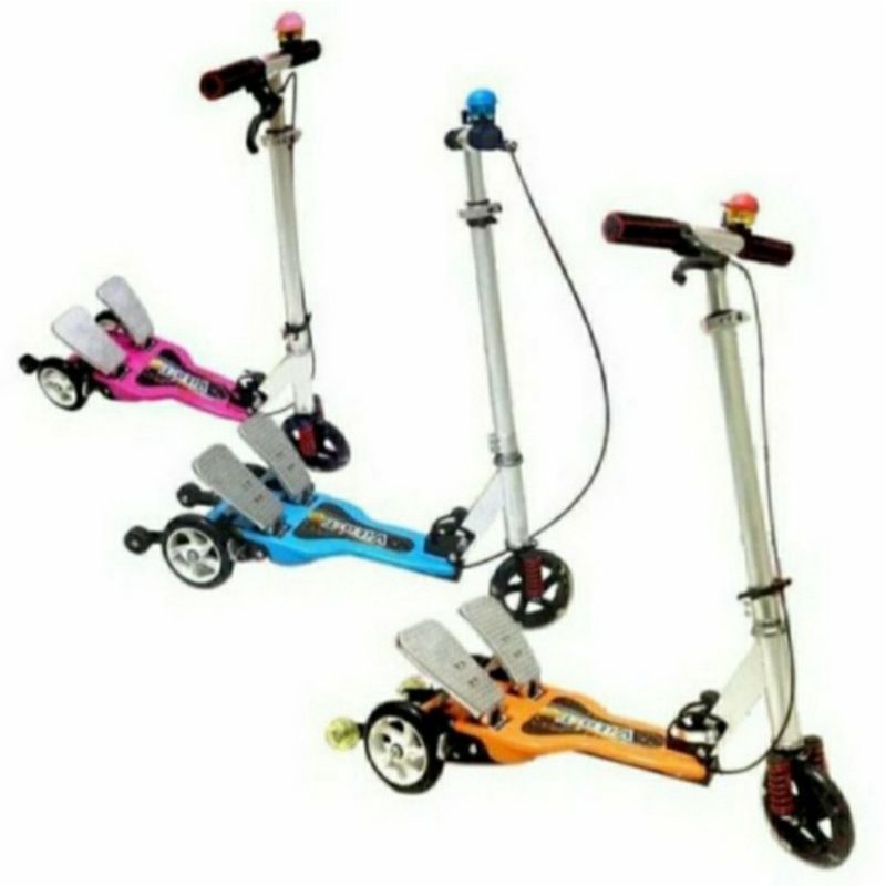 skuter Pedal Besi / Scooter Dual Pedal / Skuter OtopetSkuter dual