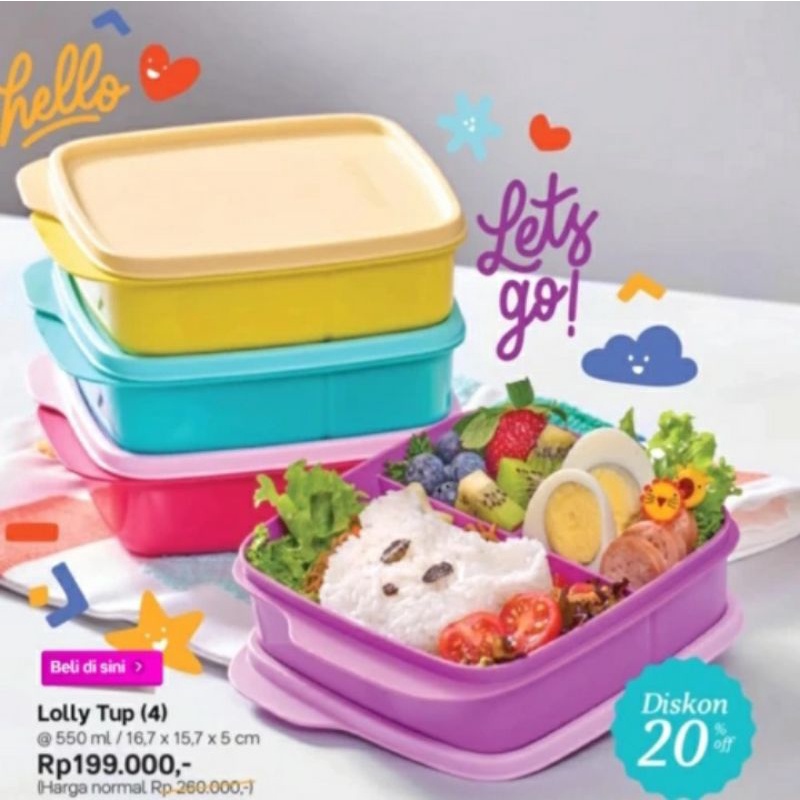 TUPPERWARE | Lolly Tup (ecer) | Tempat Makan