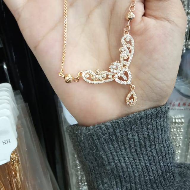 Kalung wanita cantik tetesan air fashion wanita perhiasan wanita