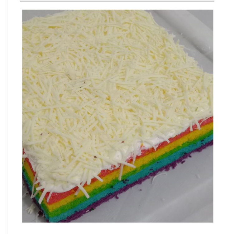 

bolu pelangi keju (uk. 20x20)