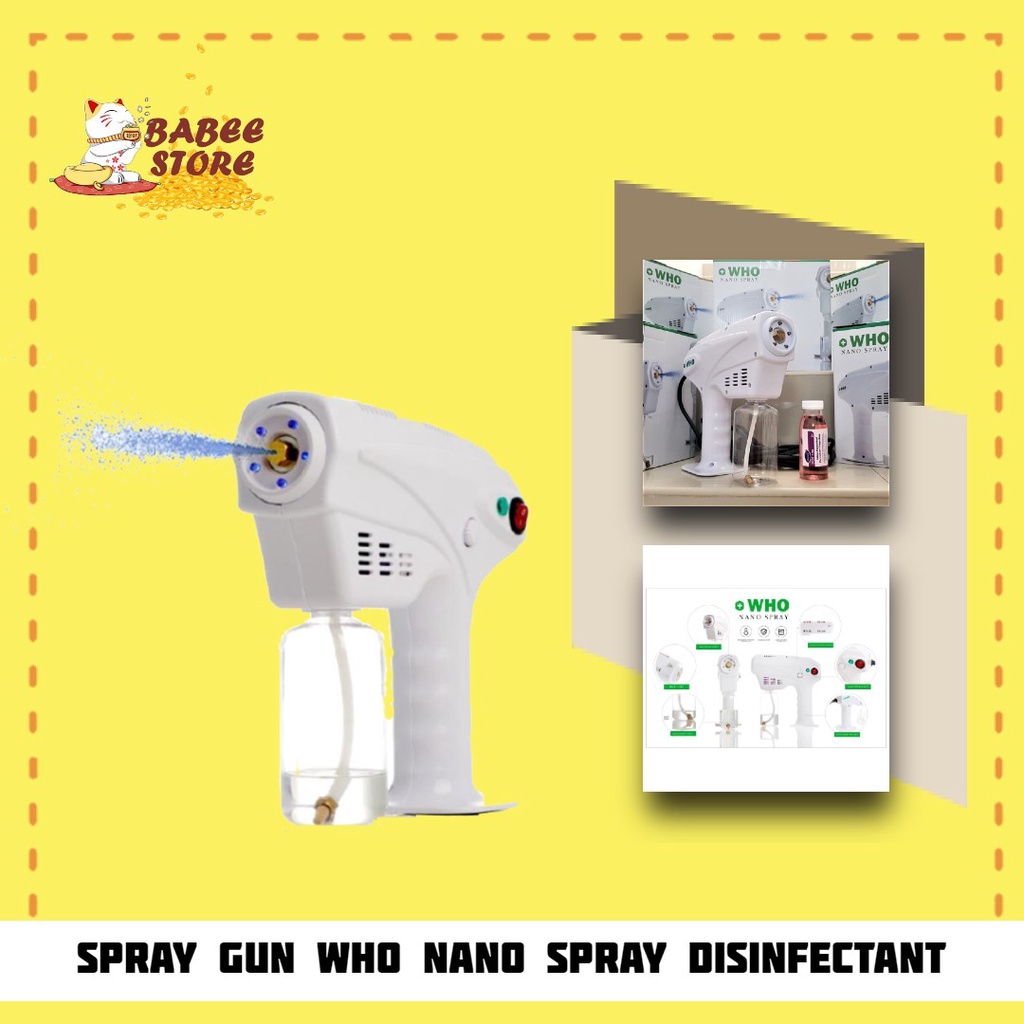 BABEE -E  SPRAY GUN WHO NANO SPRAY DISINFECTANT PORTABLFREE DIVERSEY FOGGING EASY TO USE