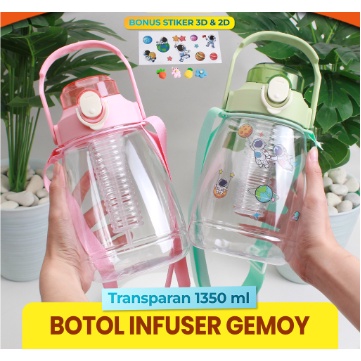 [MH] Botol Minum Viral Tumbler Gemoy Transparan 1,3 Liter