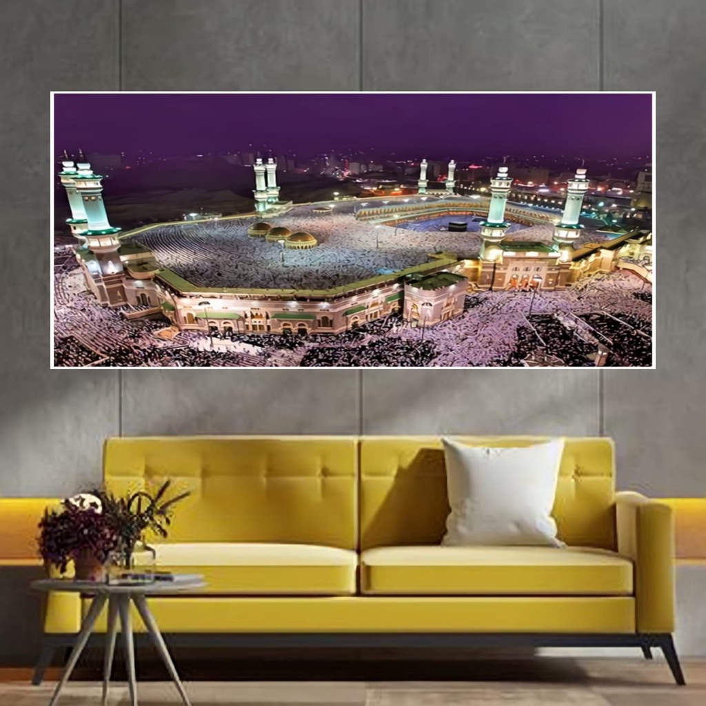 WALL DECOR POSTER GAMBAR KABAH MEKAH MADINAH UKURAN XTRA BESAR XTRA JUMBO BEST SELLER