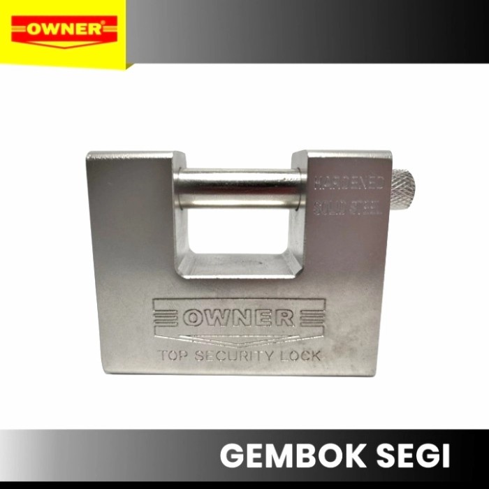 Gembok Segi  / Gembok Kotak Kunci Samping Owner