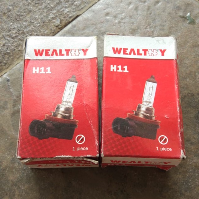 Lampu Halogen H11 Wealthy Standar 55 Watt