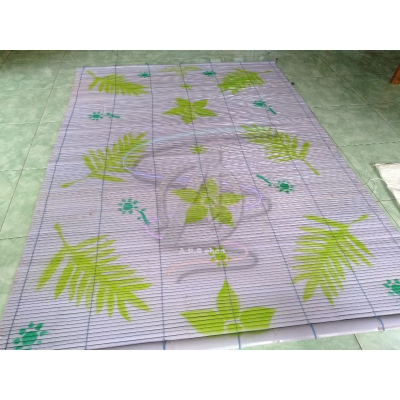 Tirai bambu motif / Keray Lampit 1 X 2 meter MURAH