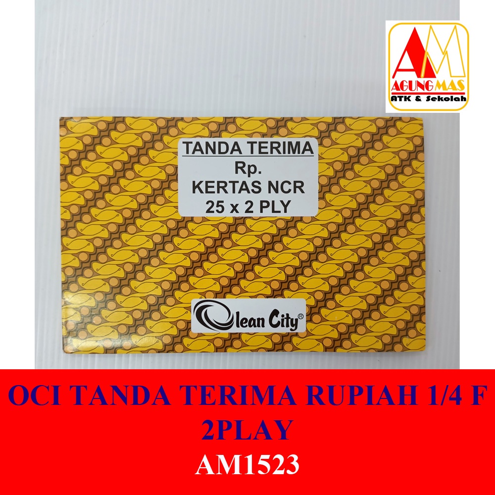 

0CI TANDA TERIMA RUPIAH 1/4 F 2 RANGKAP
