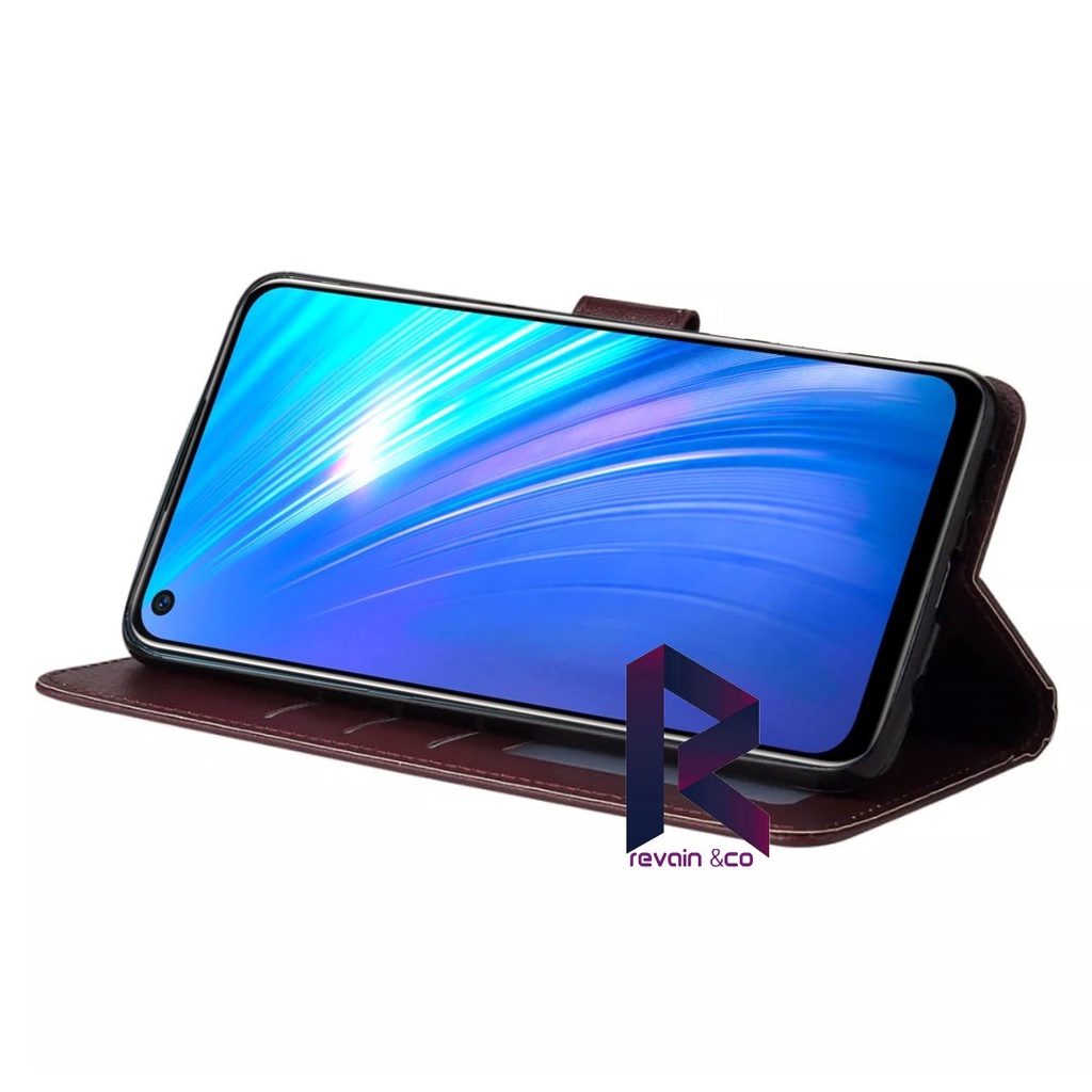 FLIP COVER XIAOMI REDMI NOTE 9 FLIP WALLET LEATHER KULIT PREMIUM SARUNG BUKA TUTUP KESING HP FLIP CASE XIAOMI REDMI NOTE 9