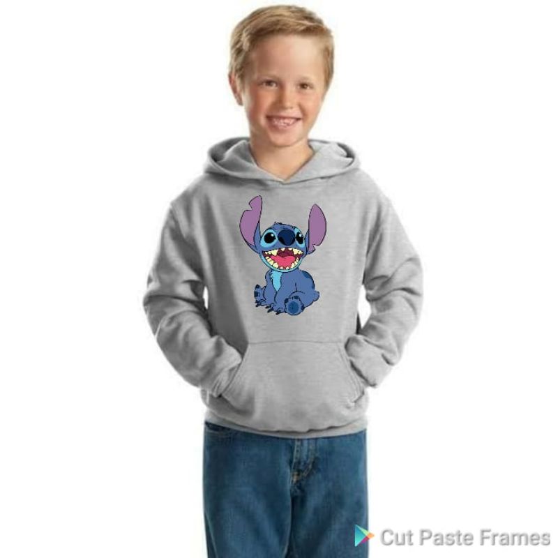 Jaket hoodie anak STITCH