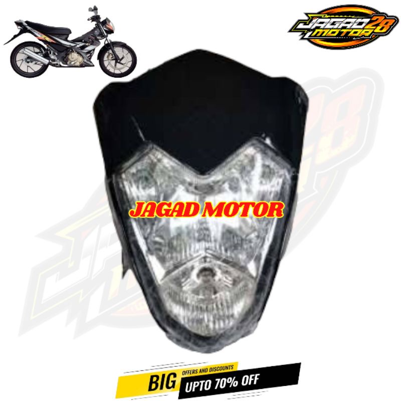 Batok Satria Fu Thailand CBU Hitam / Kepala Satria Fu Thailand CBU F 150 Hitam / Lampu Depan Satria Fu Thailand CBU Hitam / Reflektor Depan Satria Fu Thailand CBU Hitam