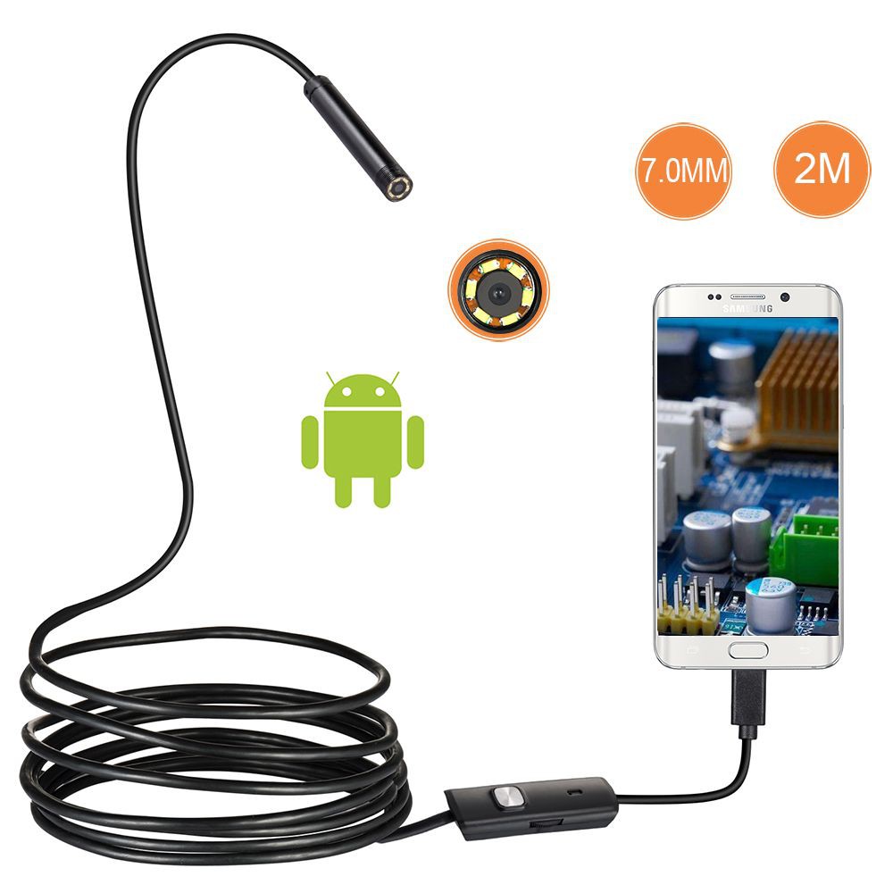 CAMERA ENDOSCOPE ENDOSKOP MICRO PENGINTAI SPY CAM 2 METER