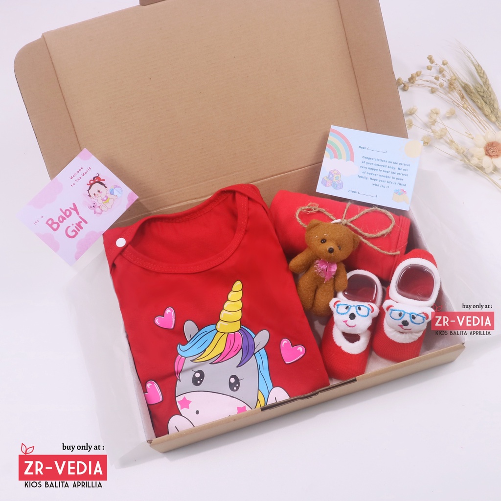 [PLAYFUL] Hampers Baby New Born Kado Lahiran 0-6 Bulan / Set Jumper Bayi Perempuan Laki-Laki