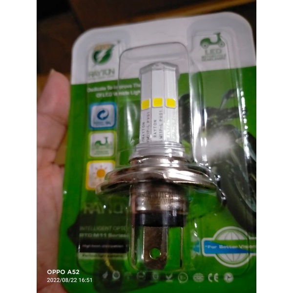 led h4 rtd m11p original rayton lampu motor vixion verza scoopy fi